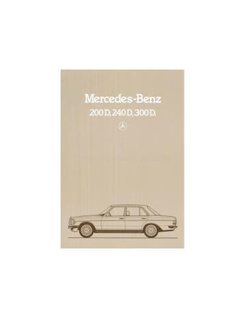1984 MERCEDES BENZ E KLASSE DIESEL BROCHURE NEDERLANDS, Nieuw, Author