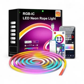 Smart WiFi Neon LED Strip RGB | 10 Meter | IP67 Waterdicht |, Ophalen of Verzenden, Nieuw