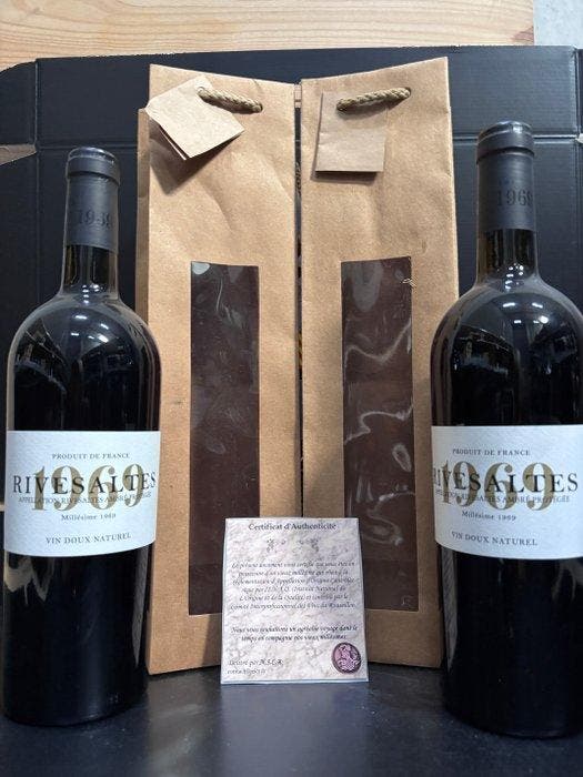 1969 AOP Rivesaltes Ambré Prestige - Rare old vintage 57, Verzamelen, Wijnen