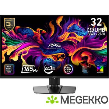 MSI MAG 322UP E16 32  4K UHD 165Hz QD-OLED Gaming Monitor, Verzenden, Nieuw, MSI