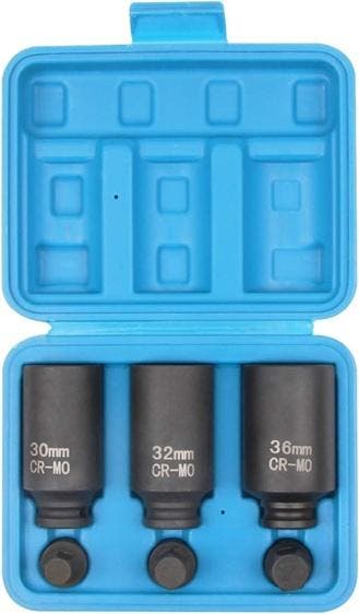 12 Kant Aandrijfas Doppenset 30 - 32 - 36 Mm - Veeltands Dop, Ophalen of Verzenden, Nieuw