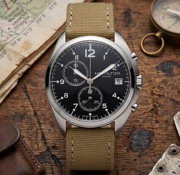 Hamilton - Khaki - Zonder minimumprijs - H765120 - Heren -, Nieuw