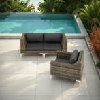 Modulaire rotan set Villanova Aluminium Set 1 2-zits - gemêl, Verzenden, Nieuw