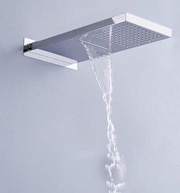 Regen douchekop Sapho Rechthoekig 50 x 20 x 3 cm Waterval, Ophalen of Verzenden, Nieuw, Rvs, Douche