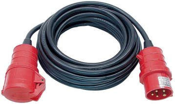 CEE verlengsnoer 32A 5x4.0 (krachtstroom) 10 meter, Doe-het-zelf en Verbouw, Elektra en Kabels, Verzenden, Nieuw