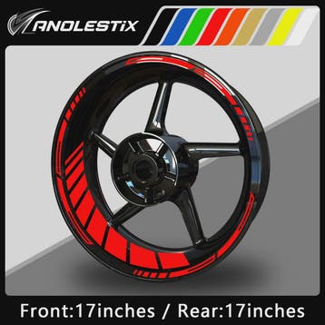 Reflecterende Motor Velgstickers - 17 Inch Velgtape voor Yam
