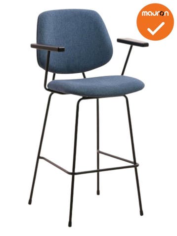 Barkruk Eva - NIEUW - Blauw (Krukken), Werkplek, Ophalen of Verzenden, Nieuw zonder verpakking, Overige typen