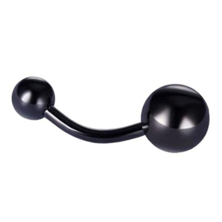 Fako Bijoux - Navelpiercing - Titanium - Zwart, Sieraden, Tassen en Uiterlijk, Piercings, Verzenden