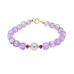 Zonder minimumprijs - Armband - 18 karaat Geel goud Parel -, Nieuw