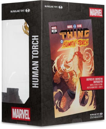 McFarlane Toys Marvel Human Torch Marvel 2-In-1 #10 PVC Stan, Antiek en Kunst, Ophalen of Verzenden