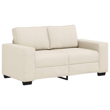 vidaXL 2-zitsbank 120 cm linnen, Verzenden, 150 tot 200 cm, Stof, Nieuw