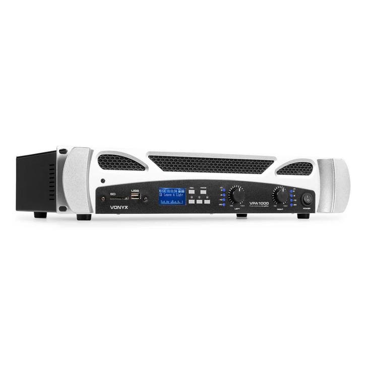 Retourdeal - Vonyx VPA1000 versterker 2x 500W met Bluetooth, Audio, Tv en Foto, Versterkers en Receivers, Zo goed als nieuw, Verzenden