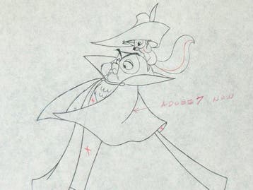 Walt Disney - Mock Prince-animatietekening Eens in een, Nieuw