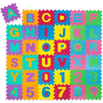 Puzzelmat 86-delig - kleurrijk, Verzenden, Nieuw