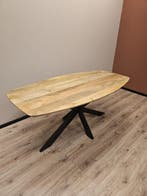 Eettafel Mangohout | Deens Ovaal OPHEFFINGS UITVERKOOP, Huis en Inrichting, Tafels | Eettafels, Ophalen, 50 tot 100 cm, Overige houtsoorten