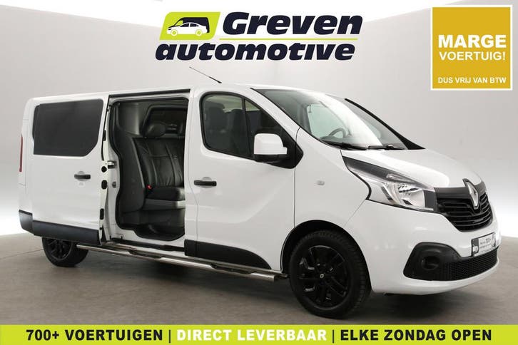 Renault Trafic 1.6 dCi L2H1, Auto's, Bestelauto's, Onderhoudsboekje, Lease, Handgeschakeld, Wit, Financial lease, Leder, Diesel