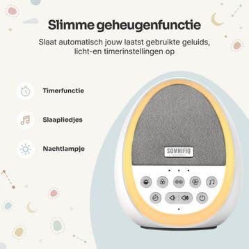Somnifiq Droomei White Noise Machine - White Noise Baby -, Ophalen of Verzenden, Nieuw