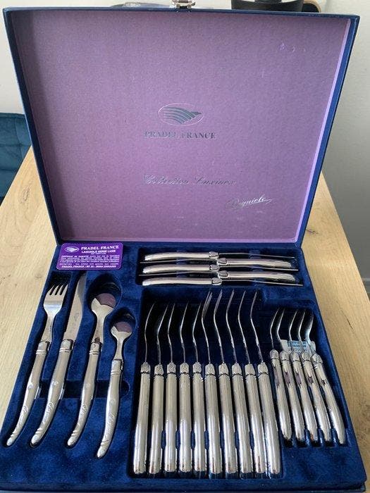 Pradel France - Eetservies (24) - Laguiole Serie Luxe -, Antiek en Kunst, Antiek | Keukenbenodigdheden