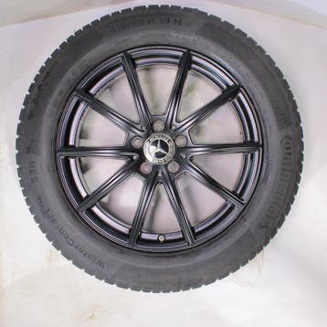 Mercedes GLA H247 GLB X247 18 inch velgen Continental Runfla, 18 inch, Gebruikt, Velg(en), Winterbanden