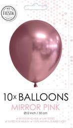 10x Ballonnen Mirror Pink, Hobby en Vrije tijd, Feestartikelen, Verzenden, Nieuw, Versiering, Verjaardag