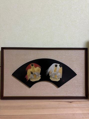 Paneel - Hout / Lak / Goud - Japan - Wajima-nurilijst, Antiek en Kunst