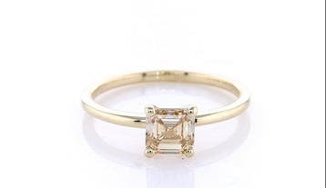 Zonder minimumprijs - Ring - 14 karaat Geel goud - 0.90ct., Nieuw