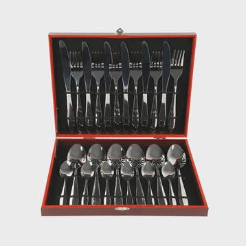 24-delige Bestekset voor 6 Personen - Luxe Geschenkbos, Verzenden, Nieuw