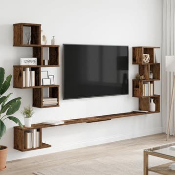 vidaXL Vaste TV Plank Oud hout 200 x 15 x 94 cm Bewerkt hout, Verzenden, Nieuw