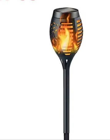 Solar Fakkel Tuinlamp – 12 LED Vlam Effect en Waterdicht, Verzenden, Nieuw