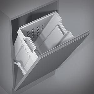 Inbouw wasmand, geschikt voor kastbreedte vanaf 450 mm, Nieuw