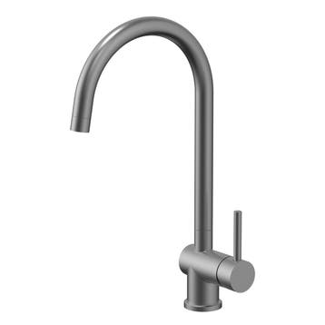 Keukenmengkraan Lieke gun metal volledig Rvs met draaibare, Verzenden, Nieuw