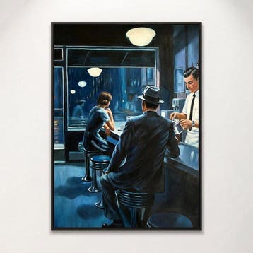 Le Yack - Blue Hour at the Diner - 100% Handmade!