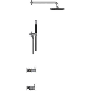 Hotbath Cobber - Inbouw Regendoucheset - Wandarm 38.5 cm -, Ophalen of Verzenden, Nieuw