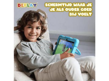 Deplay -  Kids Tablet Pro 5 - 10.1 Inch 128 Gb Wi-fi 5g, 10 inch, Usb-aansluiting, Verzenden, Nieuw