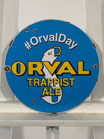 Orval - Emaille bord - Ø30cm - Gemaakt van dikke staalplaat