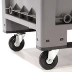 Palletbox voorzien van 2 sleden en 4 zwenkwielen, Doe-het-zelf en Verbouw, Kratten en Dozen, Ophalen of Verzenden, Nieuw