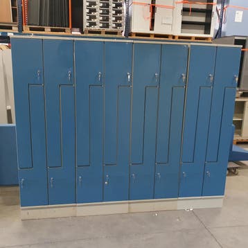 16-deurs Oostwoud ruimte besparende Z-lockerkast - 195x240x5, Ophalen of Verzenden, Nieuw