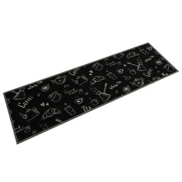 vidaXL Keukenmat wasbaar ochtendprint 45x150 cm fluweel, Verzenden, Nieuw