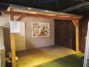 Showroommodel houten overkapping – 4000 x 2750 mm, Ophalen, Overige typen, Zo goed als nieuw, Overige houtsoorten
