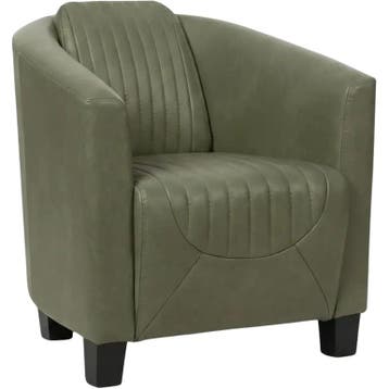 Leren fauteuil Press Special - Granada Moss (olijf/groen) -, Nieuw, Ophalen of Verzenden, Eigentijds, Klassiek, Retro, Romantisch, Vintage