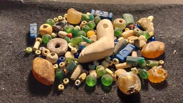Oudegyptisch naar Romeins Glas meer dan honderd oude kralen