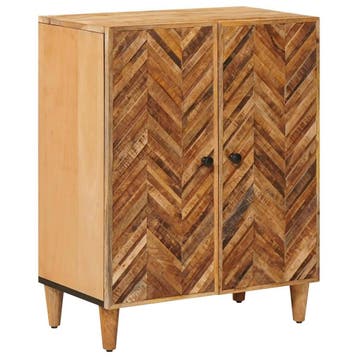 vidaXL Opslagkasten 60 x 33,5 x 75 cm Massief Mango Hout, Huis en Inrichting, Verzenden, Nieuw