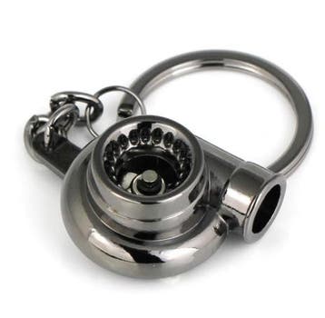 Sleutelhanger Turbo Zwart (Sleutelhangers, Accessoires), Verzenden, Nieuw