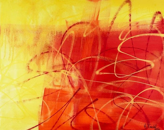H. Friedel (XXI) - Eastside, Antiek en Kunst, Kunst | Schilderijen | Modern