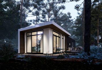 Nieuw, Cube Chalet te koop met EIGEN GROND 4 pers. (OV), Overijssel, Chalet