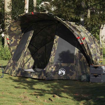 vidaXL Vistent 5-persoons waterdicht camouflage, Verzenden, Nieuw, Tot en met 2