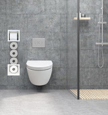 Sani Royal Inbouw Toilet Reserve Rolhouder met 1, Nieuw