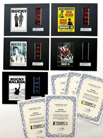 Rocky – Extremely rare set of 5 Mounted 35mm Film Cells –, Nieuw