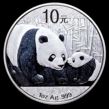 China. 10 Yuan 2011 - Panda, 1 Oz (.999) (Zonder