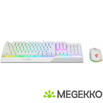 MSI VIGOR GK30 COMBO WHITE US, Computers en Software, Desktop Pc's, Verzenden, Nieuw, MSI